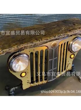 新款车灯摆件树脂装饰品车头灯家居设计摆件庭院美式装修