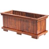 防腐木花箱花盆户外庭院长方形大号种植箱组合花坛实木质室外花槽