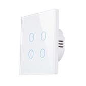 欧规英规86型涂鸦WiFi智能1234路开关钢化玻璃