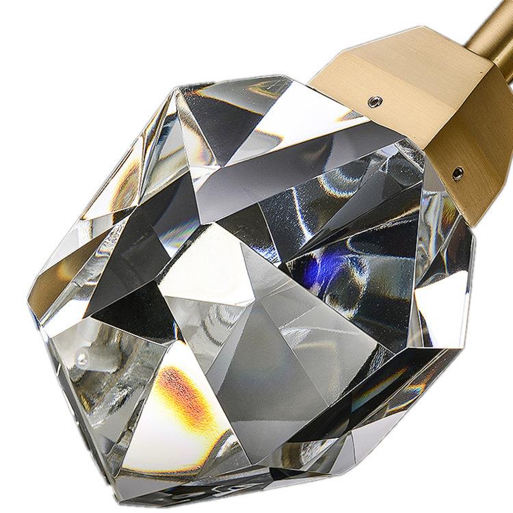 欧创意会所钻石晶灯北简约别楼墅复式旋转楼梯616灯流星雨水晶水