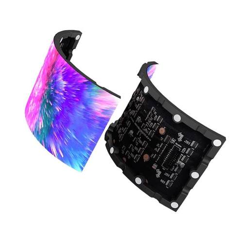 商场室内弧形LED显示屏led软模组P1.53P1.86P2P3单元板环形圆环屏