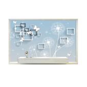 8D现代简约电视背景墙护板快装 饰画 3d竹木纤维集成墙板客厅卧室装