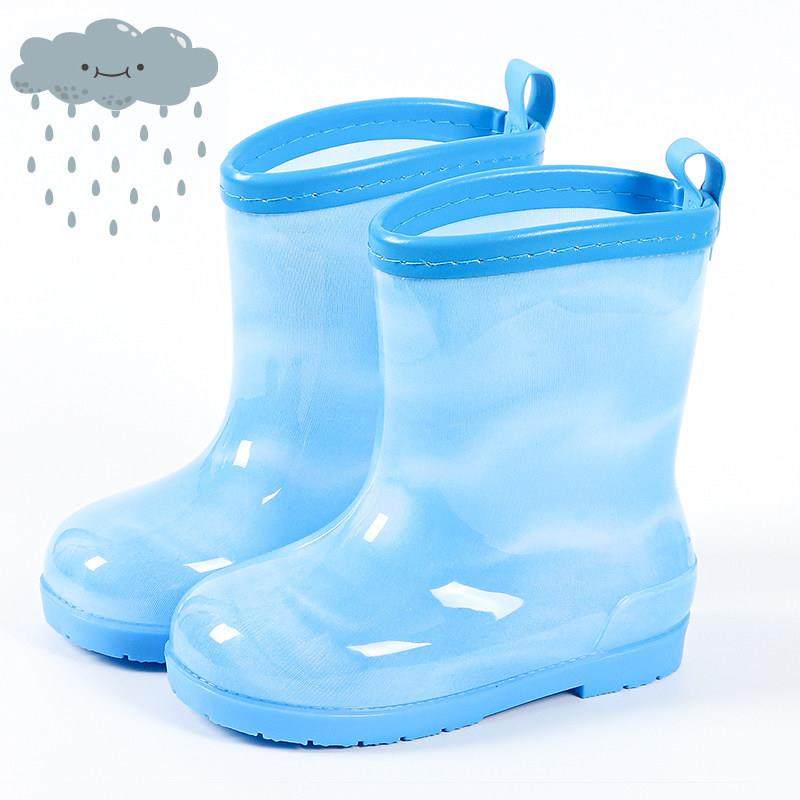 新款儿童雨鞋男童女加绒防滑男孩女孩宝宝幼儿园小孩雨靴水鞋轻便