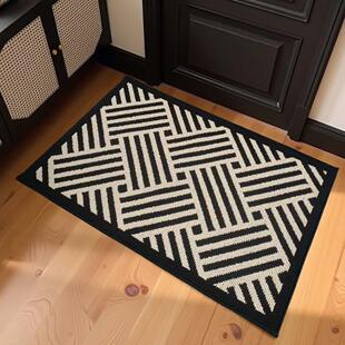 入户地垫新中式家用高级感玄关防滑脚垫机洗客厅丙纶地毯门口垫