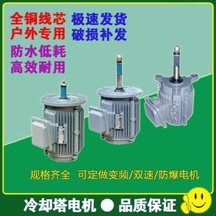 纯铜线芯三相异步电动机冷却水塔配件 冷却塔电机马达防水低噪立式
