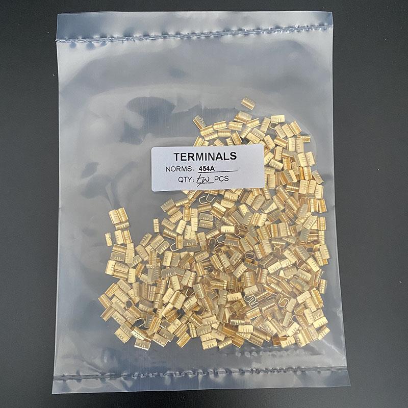 500只铜扣DJ-454A型并线扣接线端子电线连接器冷压压线扣中间接头