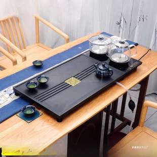 茶几客厅 乌金石茶盘全自动上水一体一整套烧水壶家用办公茶台整装