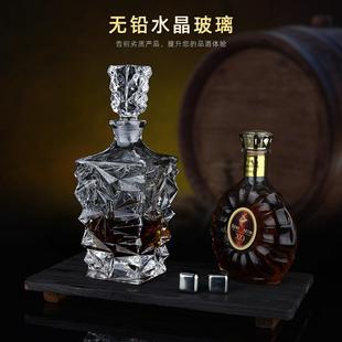 创意玻璃酒瓶酒壶泡酒瓶现货家用威士忌酒樽酒瓶洋酒空瓶 金像欧式