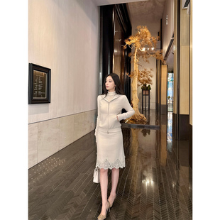 NEW 10/7 20:00~吴太甜 连帽拉链修身帽衫睫毛蕾丝半身裙两件套女
