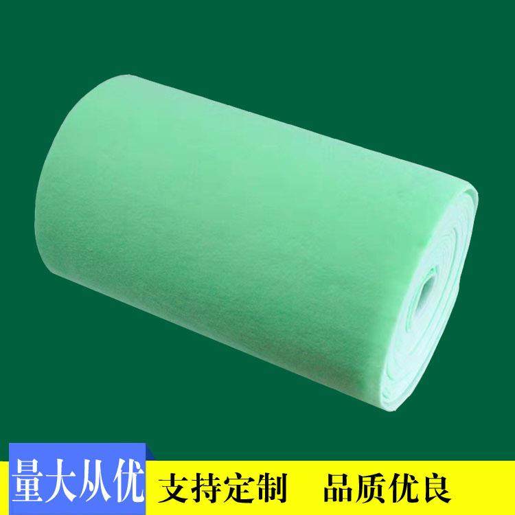 可清洗绿白针棉喷胶棉无纺布中效防尘过滤棉可水洗针刺棉