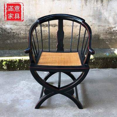 中式实木太师椅圈椅三件套扶手椅主人椅子中式禅凳高背椅官帽椅