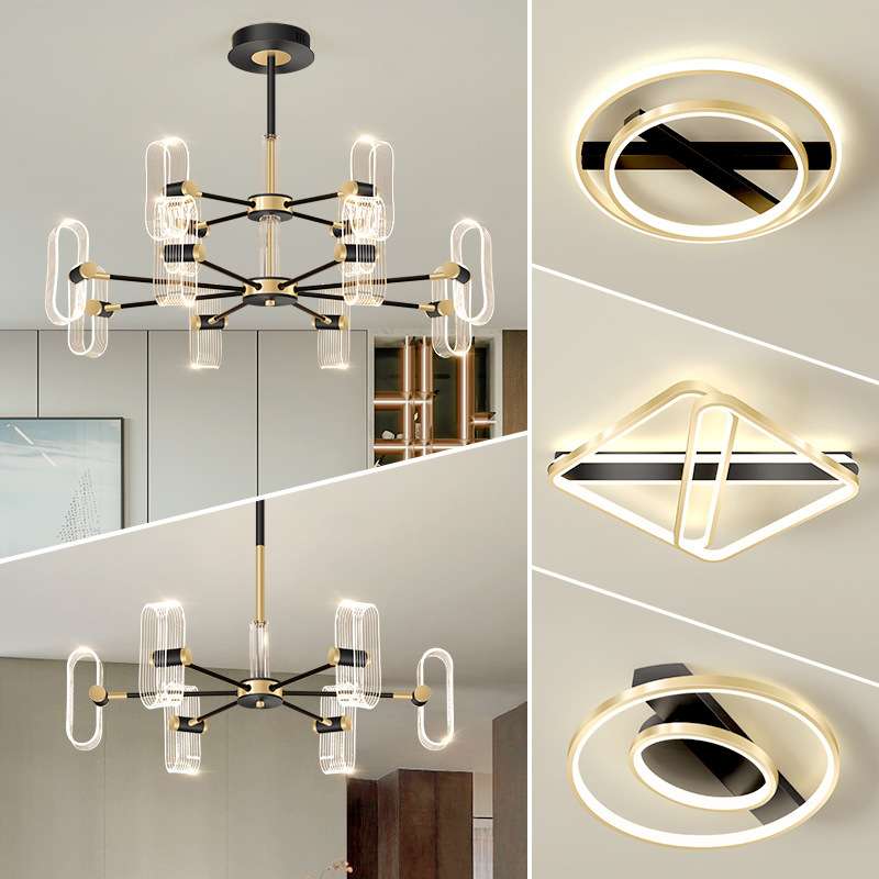 灯具套餐简约现代led客厅吊灯创意北欧轻奢网红卧室餐厅全屋灯饰