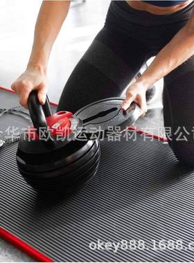 凯仕博专业可调节壶铃直销商用铸铁拨片壶铃男士家用40LB壶铃