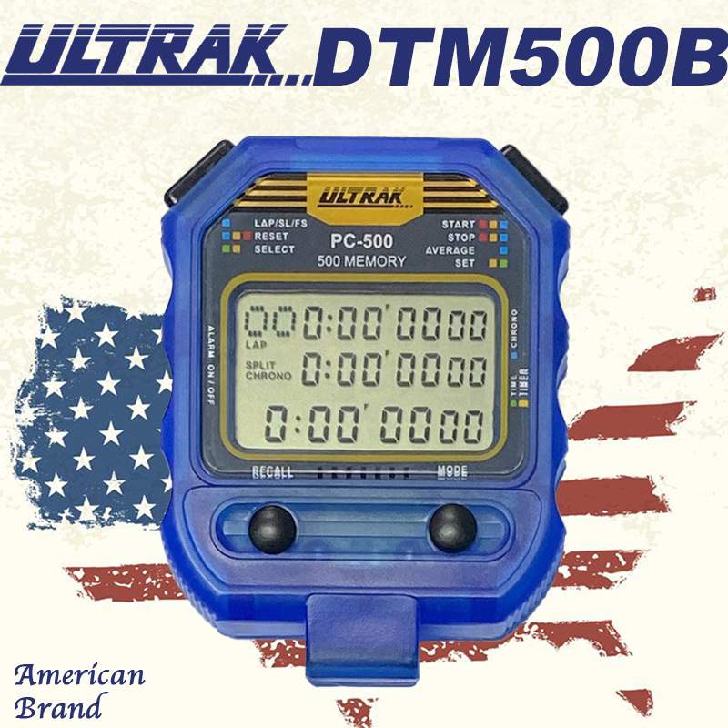 电子秒表DTM500定尔志ULTRAK奥赛克500道3排显示计时器田径训练