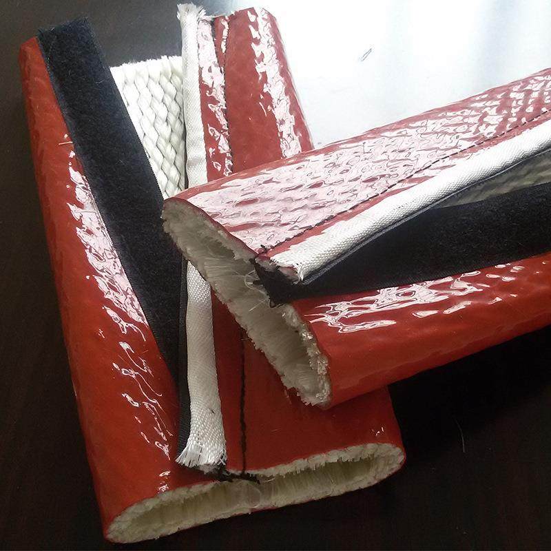 搭扣式耐高温防火套管耐热护套防烫管绝缘钢铁厂高温区域电缆保护