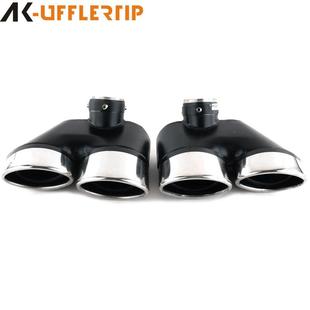 适用于奔驰S级W220尾嘴S320s350S500S600排气管改装 S63四出尾喉