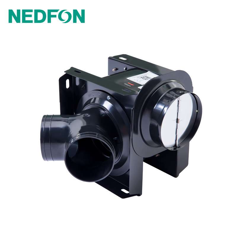 绿岛风管道送风机低噪音分体式排气扇抽风增压排风扇换气扇一拖二