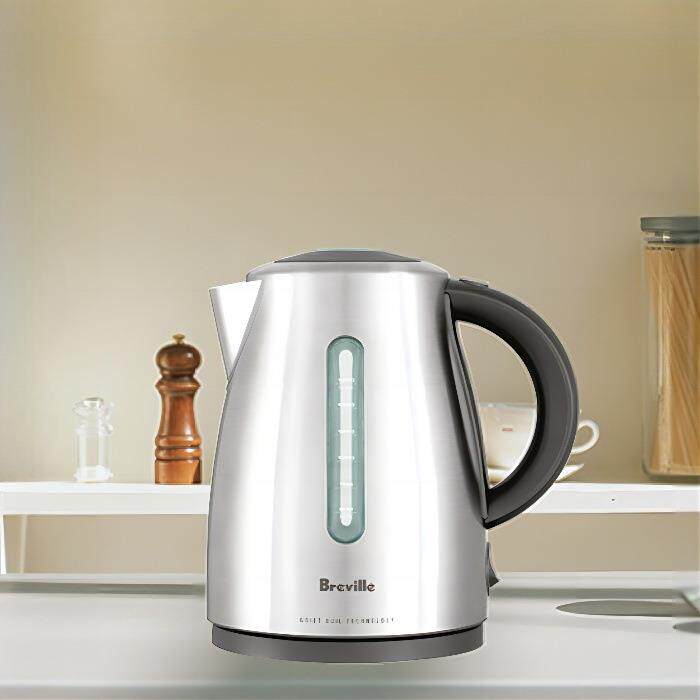 铂富(Breville)BKE490家用不锈钢电水壶防干烧电热水壶1.7L