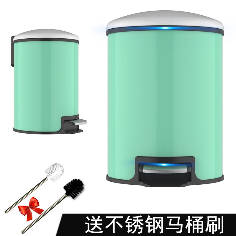 家用脚踏式不锈钢垃圾桶有盖欧式创意大号客厅厨房卫生间卧室脚踩