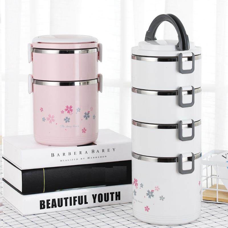 多层保温饭盒大容量304不锈钢保温桶学生4超长上班族便携便当餐盒