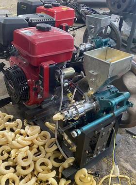 新型五谷杂粮爆米花机自动切断商用摆摊组合机面粉膨化机