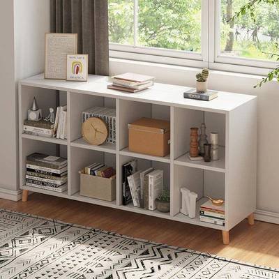 书架置物架落地小型展示架格子柜教室矮书柜客厅柜子储物柜收纳柜