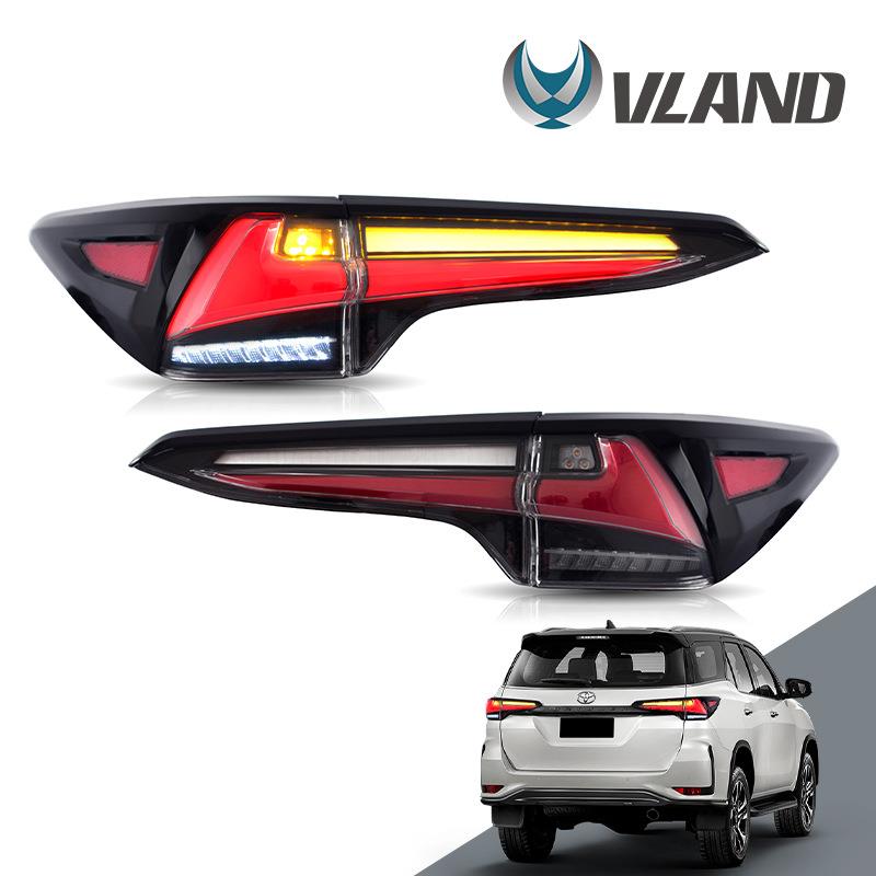 VLAND适用于丰田穿越者FORTUNER尾灯总成2017至今款led流光转向灯