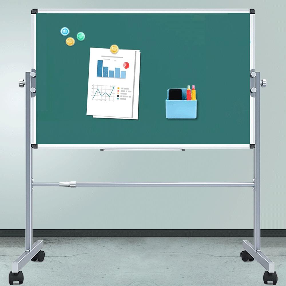 傲世黑板儿童家用教学移动白板写字板双面磁性粉笔手写板可擦画