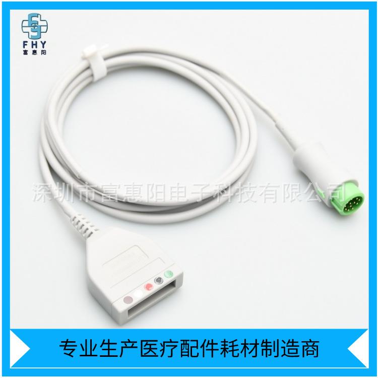 直销T5/D6/IPM8/UMEC8/IMEC10监护仪5导心电导联线分体主电缆