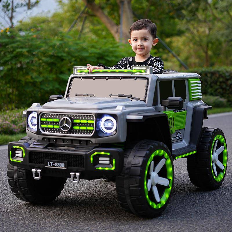 奔驰大g儿童电动四轮汽车越野车遥控男女宝宝玩具suv可坐大人