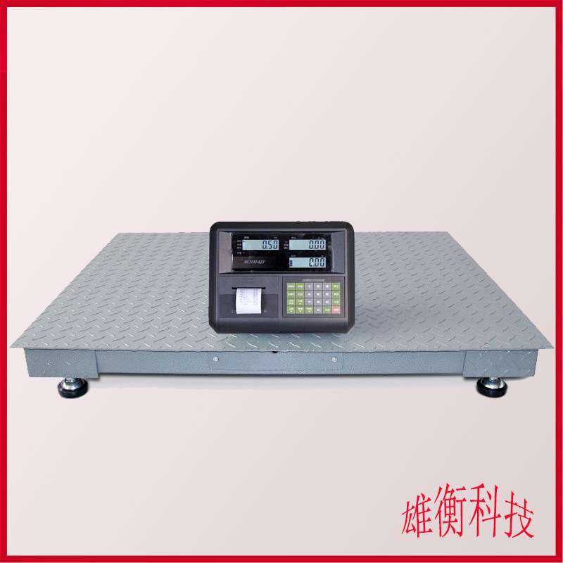 耀华A23P带小票打印功能电子地磅 3吨针式打印小票平台称重地磅