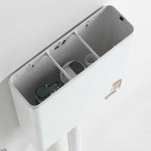 厕所抽水马桶水箱酒店 家用卫生间蹲便器配件方型水箱蹲坑手按式