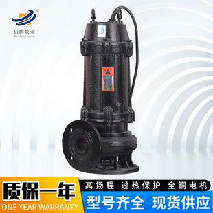 单级离心排污泵 厂家供应WQ污水污物潜水电泵 单项排污抽水泵