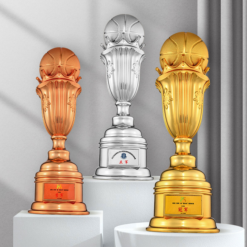 特大号篮球奖杯定制超大足球排球地球高尔夫台球比赛团体冠军金杯