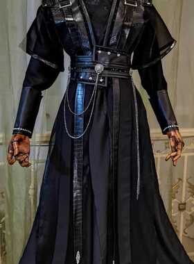 墨燃cos服古装黑色套装萧策长庚顾昀周晖劲装黑水贺玄cosplay古风