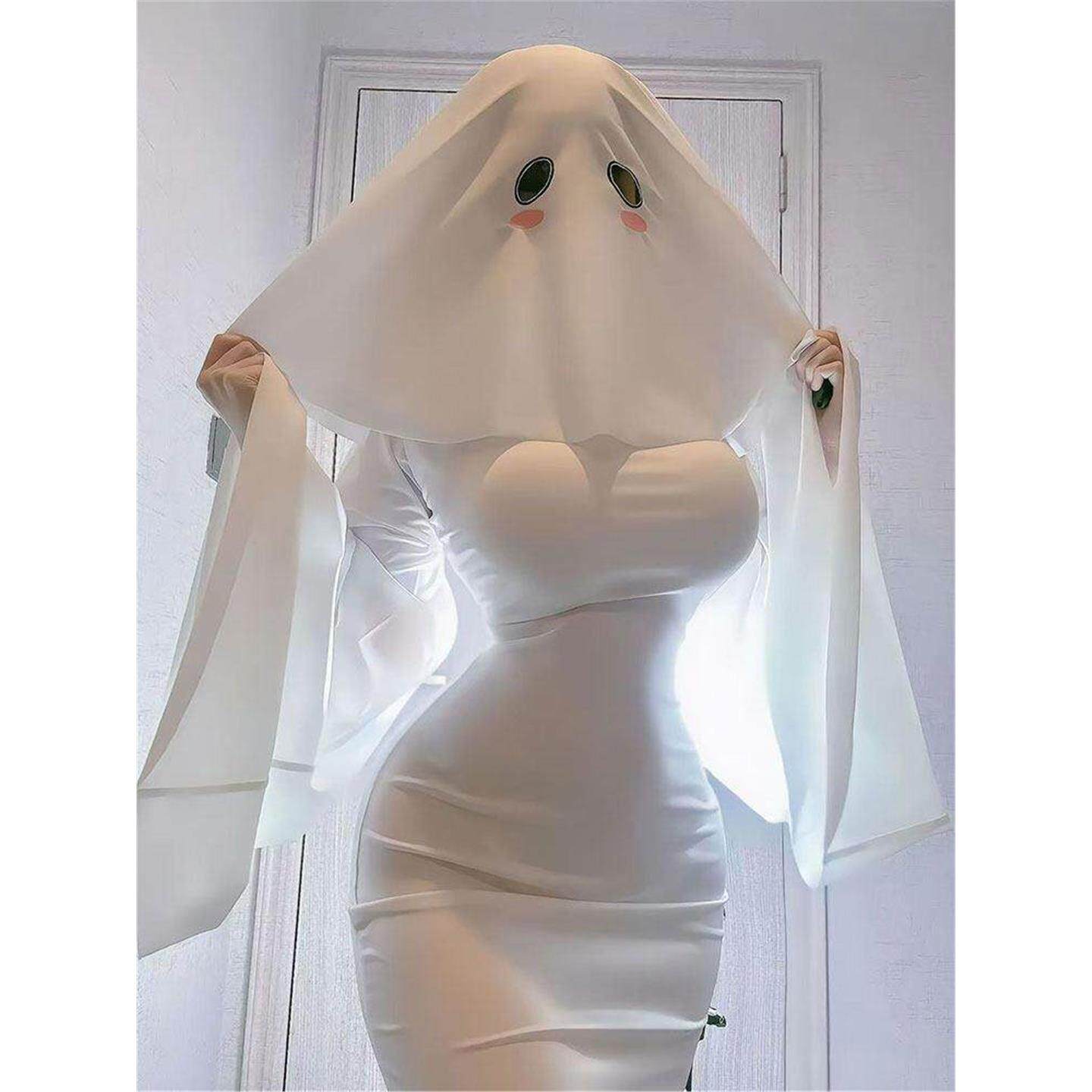 幽灵娘cos服杏子夫人同款万圣节cos万圣节可爱鬼cosplay服装连衣