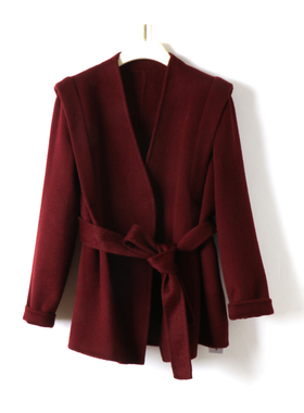 【M家同款丨极简老钱风无领款大衣】960g纯手工大衣5AM600-885099