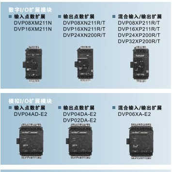 DVP08XN211R 台达ES2系列扩展 8点扩充机8DO DC电源台达PLC
