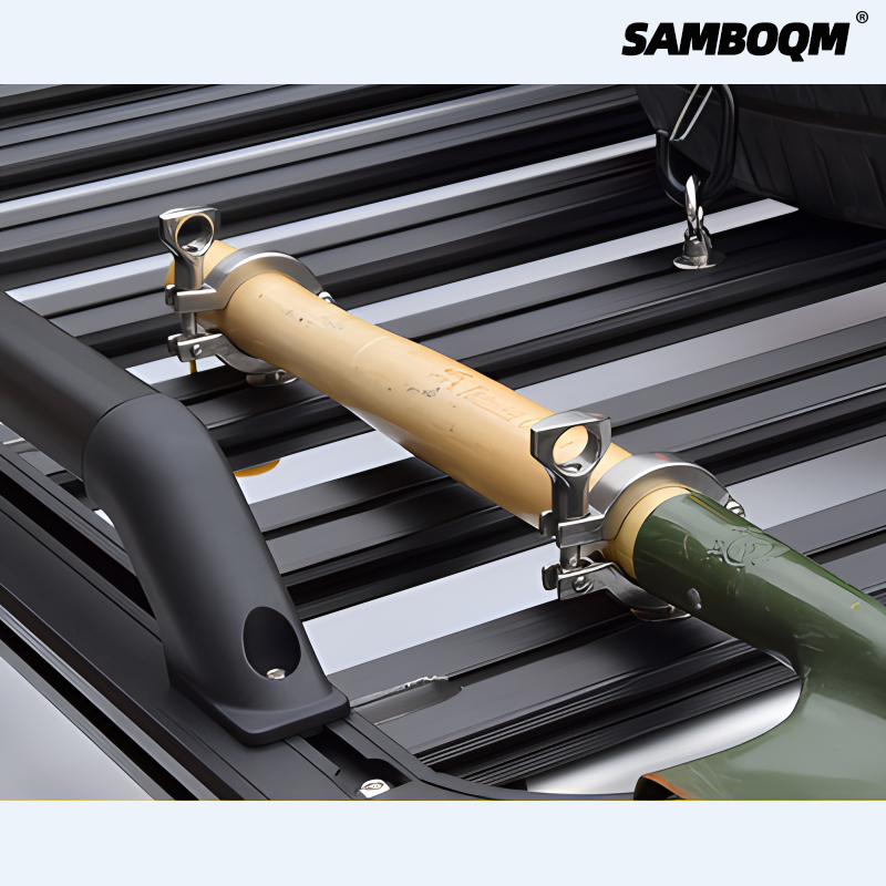 SAMBOQM山步曲兵工铲固定支架 射灯固定支架 车顶平台固定配件