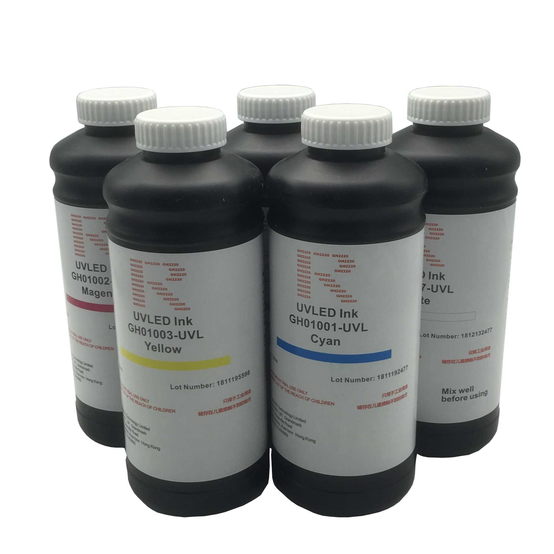 纳兹达中性UV墨水适用于小理光GH2220喷头UV打印机墨水墨盒1000ML - 实物图