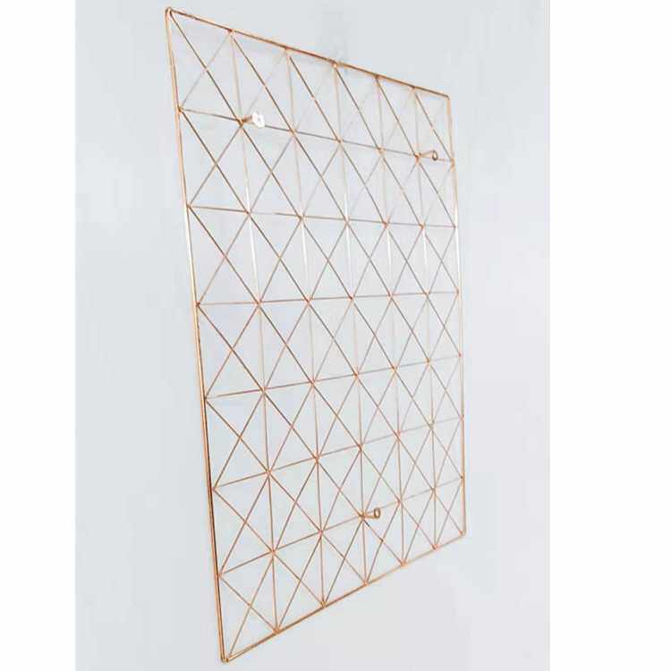 平面方形铁线工艺品 铁艺壁饰挂饰焊接加工 铁丝打圈折弯加工