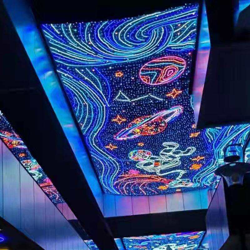 户外灯光节LED街景天幕商业街景区亮化步行街夜市装饰灯灯光秀