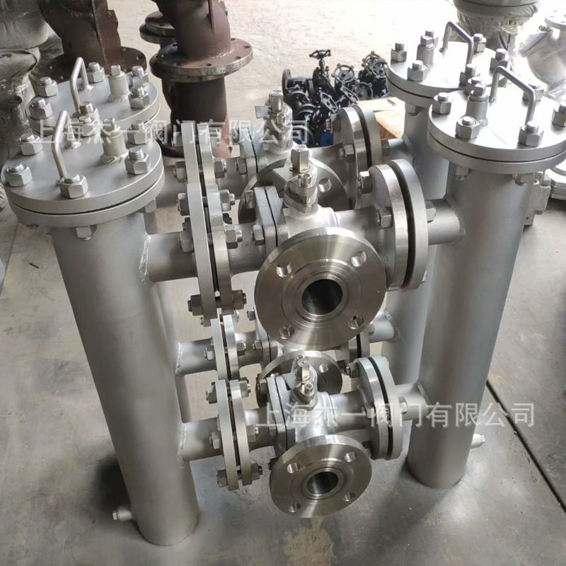双联过滤器SLST-16P304不锈钢1.6MpaCF8双桶一次性切换