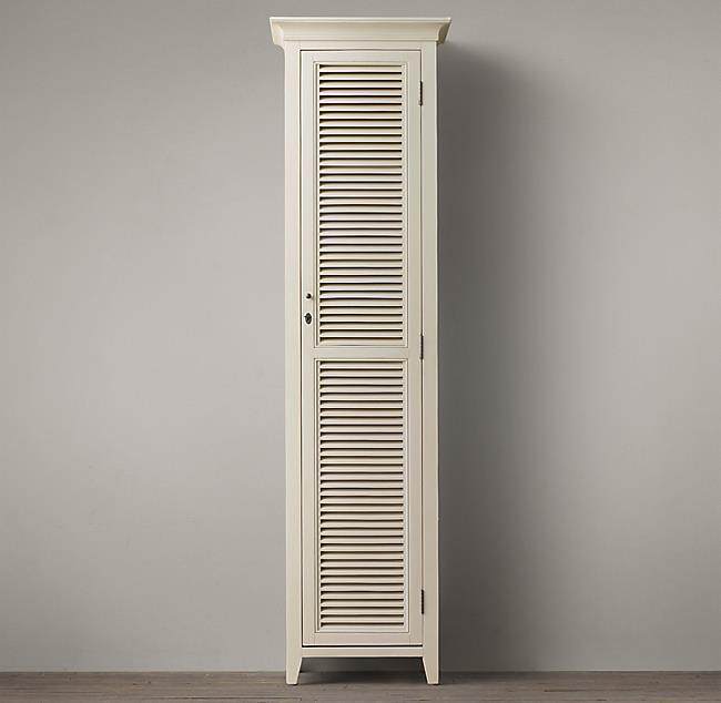 美式百叶门鞋柜橡木做旧新古典鞋架全实木衣柜门储物柜透气实木柜