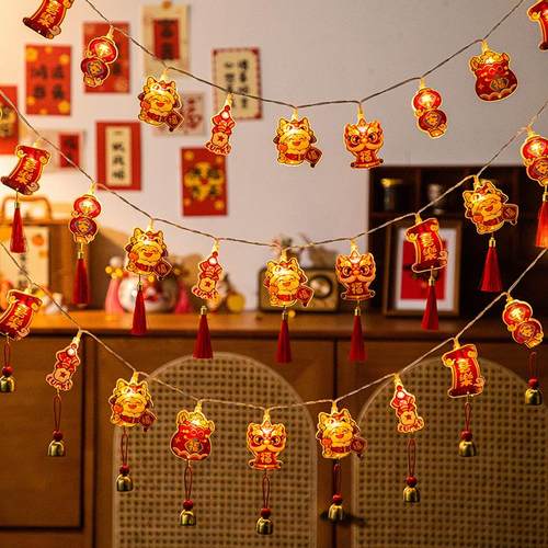 新年彩灯2025元旦过年挂件福字闪灯串灯led灯笼春节氛围装饰灯饰