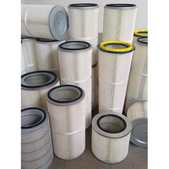 工业喷涂粉末回收除尘滤芯 家具厂 喷漆房用覆膜粉尘滤筒厂家