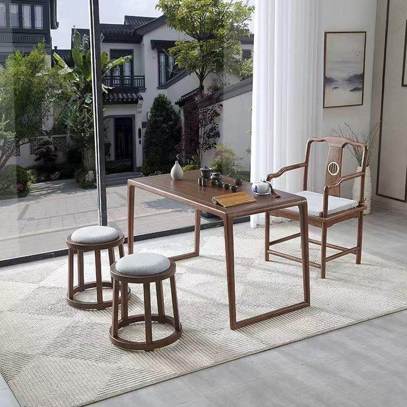 新中式阳台茶桌老榆木茶桌椅组合简约实木禅意泡茶台小户型原木,住宅家具,家用茶台/茶桌,淘宝优惠券,粉丝福利购,淘宝优惠卷