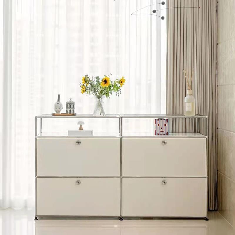 包豪斯 USM 中古餐边柜电视柜储物客厅ins极简模块组合斗柜不锈钢