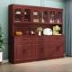 实木餐具柜集成墙高柜酒柜北欧储物柜黑暗意大利风格 客厅现代简约