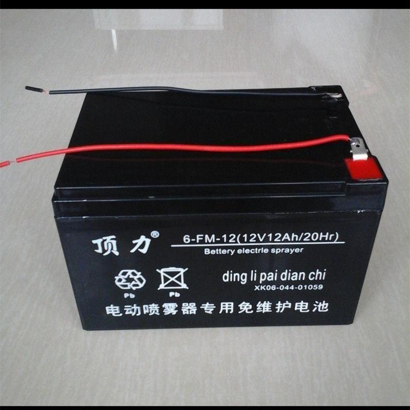 顶力6-FM-12 12V12Ah/20hr电动喷雾器专用免维护电池打药机